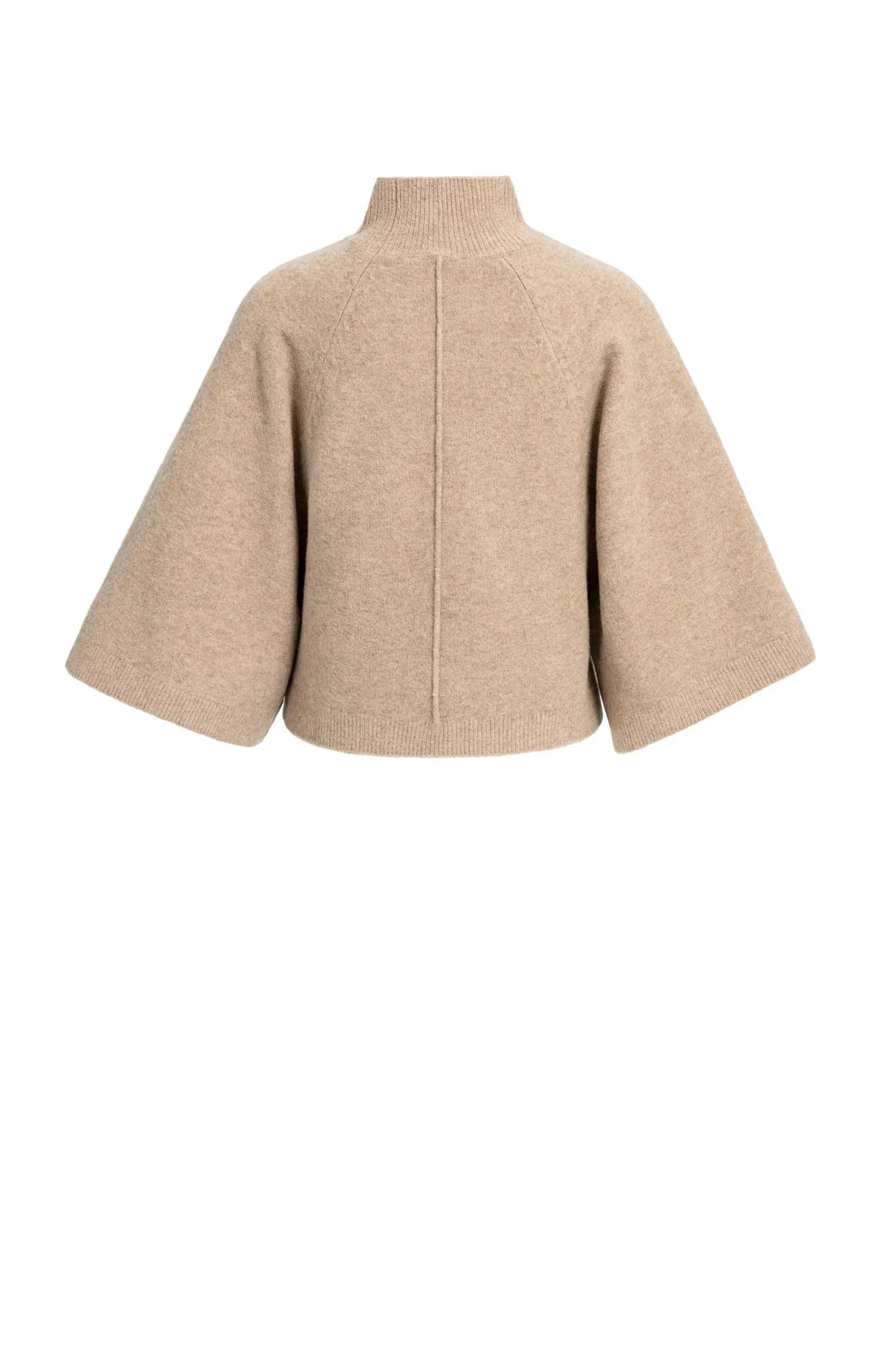 YAYA Trui Wide Sleeve in Dark Beige Melange