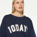 10 DAYS 10 DAYS statement sweater 20-800-4201 1226 night sky