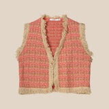 Summum Summum Knited gilet tweed knit 7s5824-7985 120 Multicolour