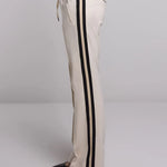 Summum Summum Trousers with tape punto milano 4s2608-11580 122 Ivory