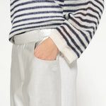10 DAYS 10 DAYS thin knit sweater stripe 20-617-4201 3033 ecru/night